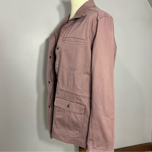 LL Bean Field Barn Jacket Sz XL Utility Cargo Chore Lightweight Pink Garden Girl - Picture 7 of 15